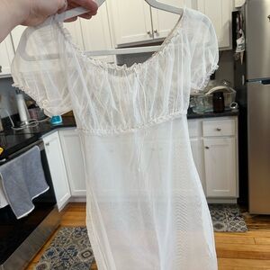 White Sheer Beach/Pool Coverup